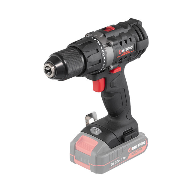 Дриль-шурупокрут INTERTOOL WT-9351, 20 В, 50 Nm,1700 об/хв, 2-13 мм, без ЗП та АКБ - дриль та шурупокрут 2 в 1 Львів - фото 10
