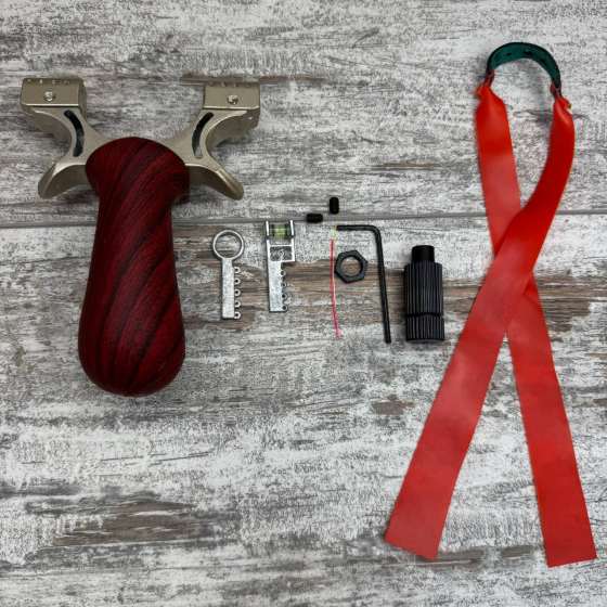 Эргономичная рогатка с прицелом и подсветкой для спорта, рыбалки и охоты, металлическая основа Киев