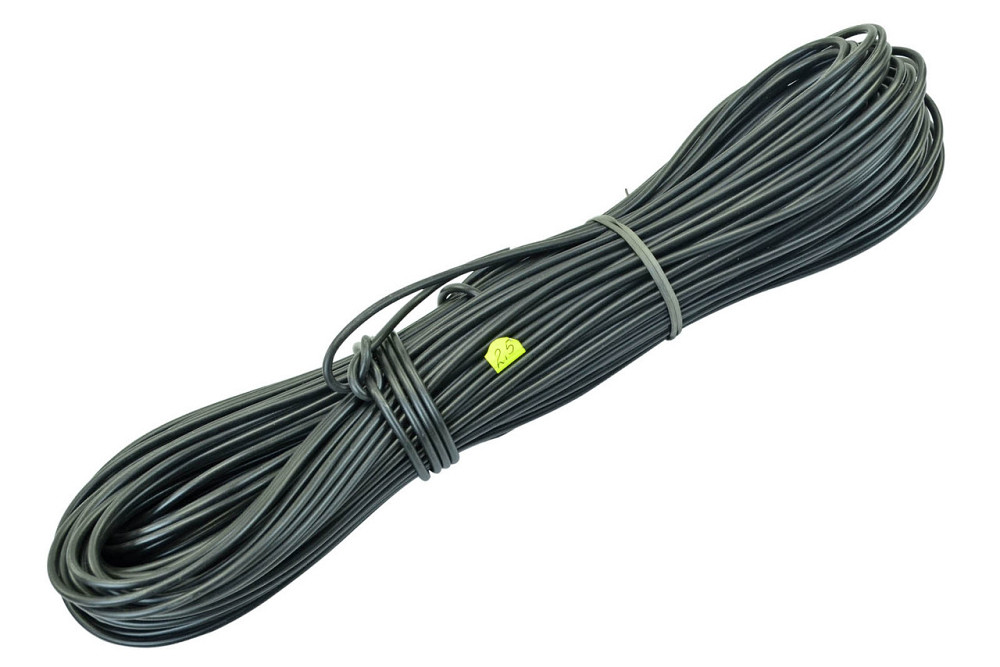 Провод 2,50 мм черный (50 м бухта) автомобильный Мукачево - изображение 1