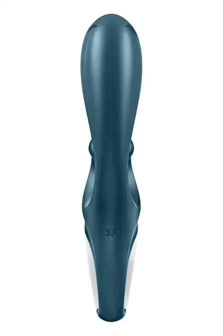Смартвібратор-кролик Satisfyer Hug Me Bluegrey, 2 мотори, діаметр 4,2см, широка кліторальна частина Львів - фото 6
