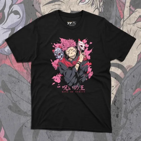 Футболка для подростка мальчика с принтом Магическая Битва Сукуна 2 Размер 160 Anime10534 Днепр