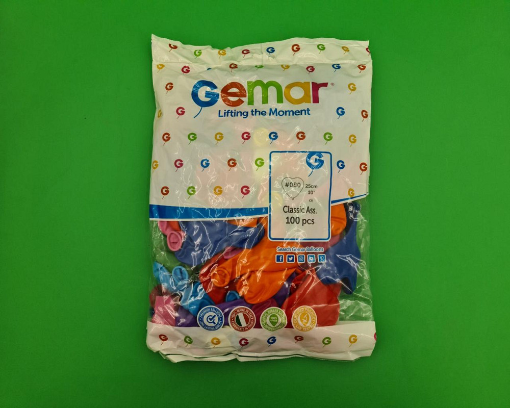 Надувні кульки у формі серця пастель асорті 10" (25 см) 100 шт (1 пач.) Харків - фото 1