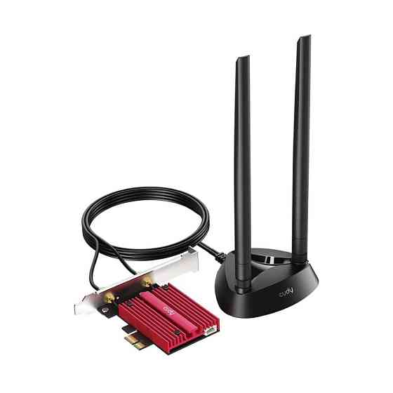 Адаптер Cudy WE9300S BE9300 Wi-Fi 7 PCI Express тридіапазонний з Bluetooth 5.4 Київ