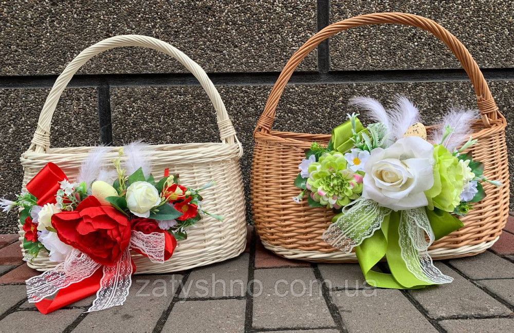 Кошики з декором плетені Київ - фото 2
