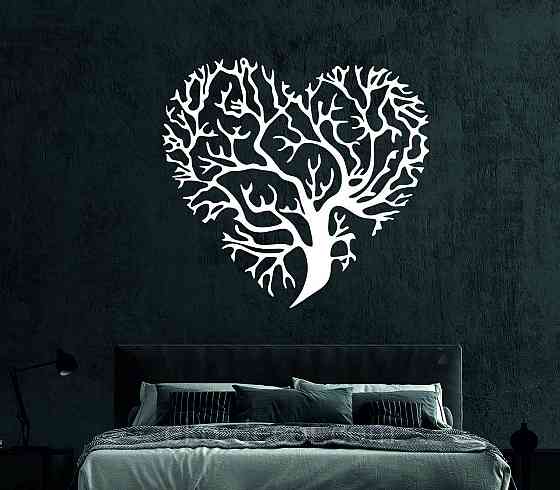 Декоративное настенное Панно «Сердце» Декор на стену 50*50 см, Белый Киев