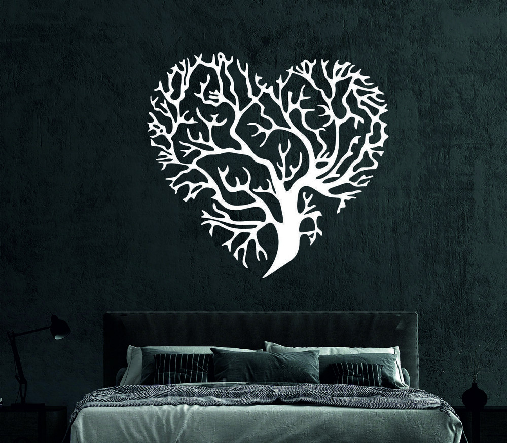 Декоративное настенное Панно «Сердце» Декор на стену 50*50 см, Белый Киев - изображение 4