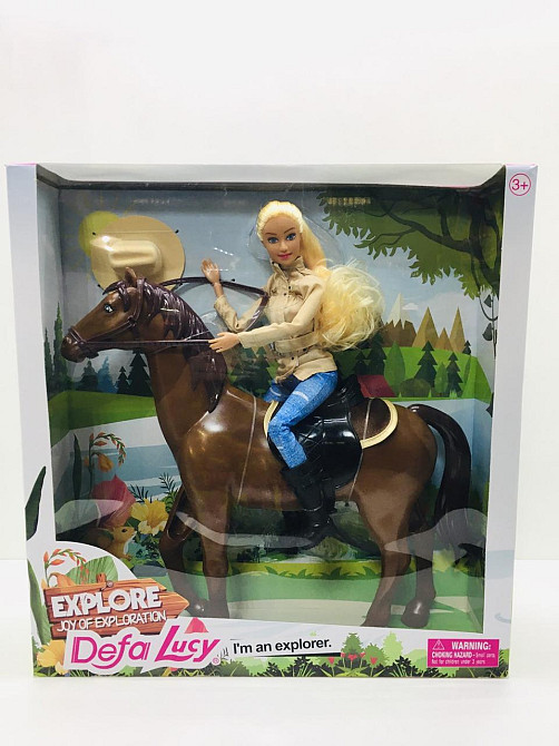 Лялька Defa Вершниця з конем 29 см Вид 2 (8466) Чернигов - изображение 3