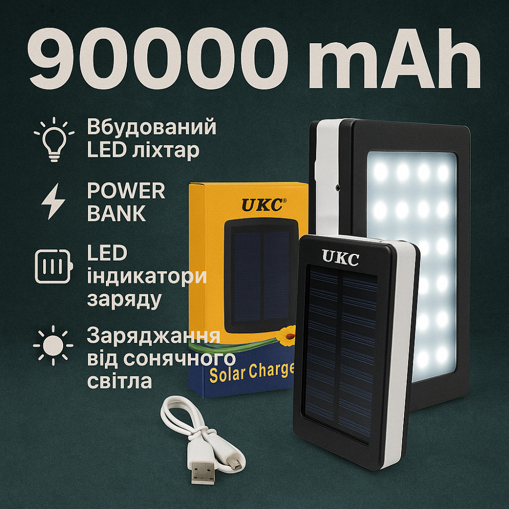 Ємкий портативний акумулятор, Потужний павербанк в дорогу, Powerbank для дому, Повербанк для подорожей VT-20 Львів - фото 19
