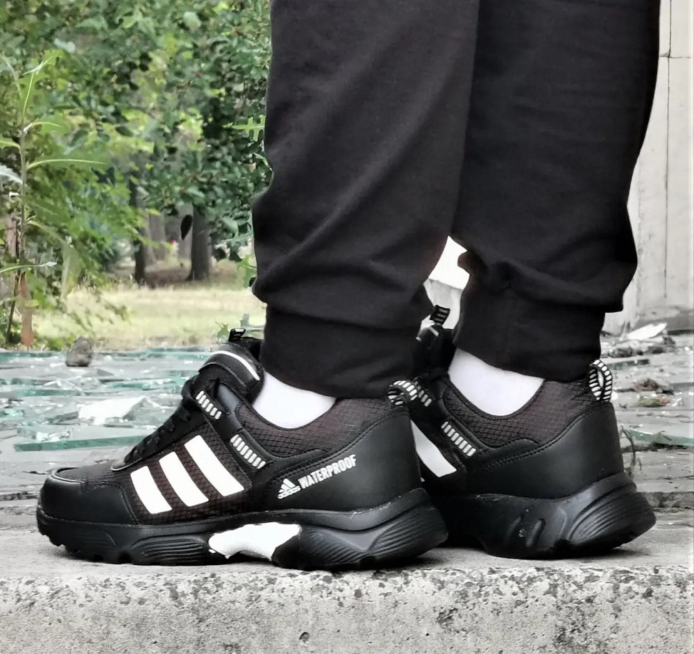 Термо Кроссовки Adidas Waterproof Мужские Еврозима Адидас Чёрные (размеры: 41) Днепр - изображение 6