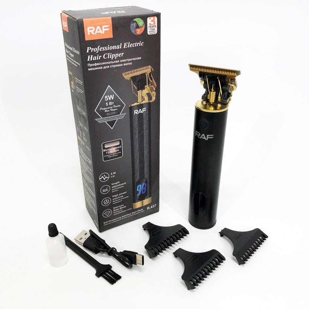 Професійний бездротовий тример, Перукарські машинки професійні, Машинка для стрижки волосся електрична RO-94 Львів - фото 18