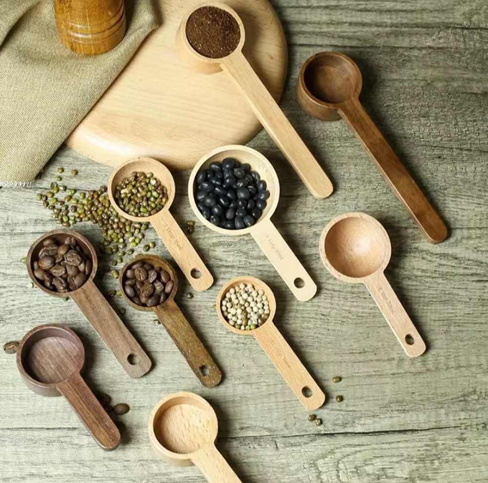 Дерев’яна мірна ложка об’ємом 15 мл з круглою формою Київ - фото 3