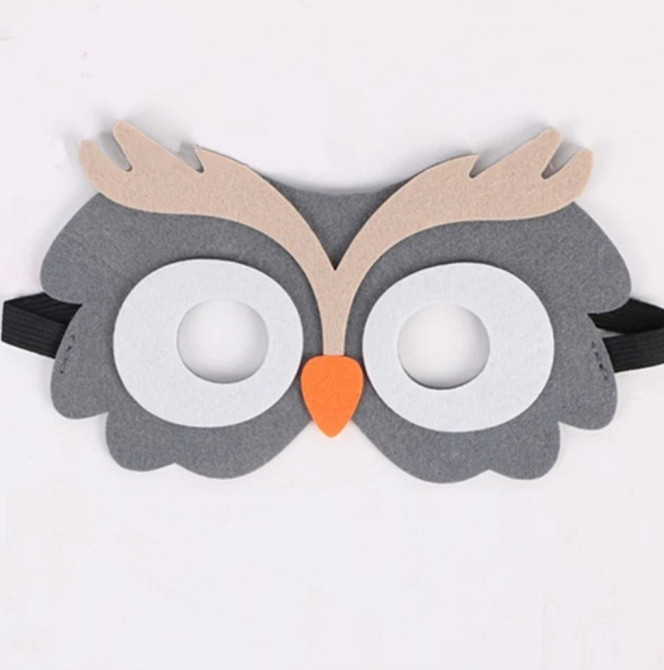 Детская маска на лицо Сова one size разноцветный Киев - изображение 1