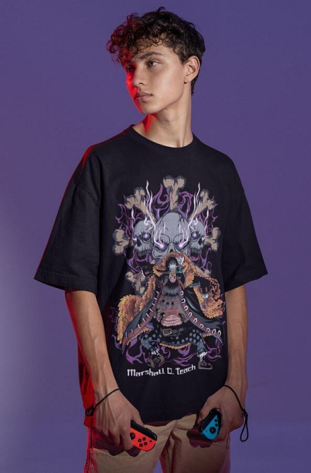 Футболка з аніме принтом Аніме Вінтаге Спекіал Аніме оверсайз (S/M/L) Чорний AnimeJ1023 Дніпро - фото 2