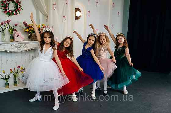 Детское нарядное синее платье 122-134 Кривой Рог