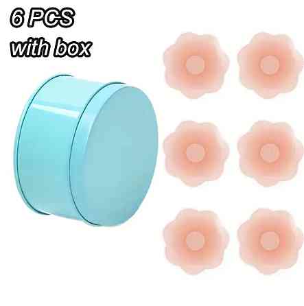 Наклейки на соски силіконові 3 пари 65 мм бежевий Київ