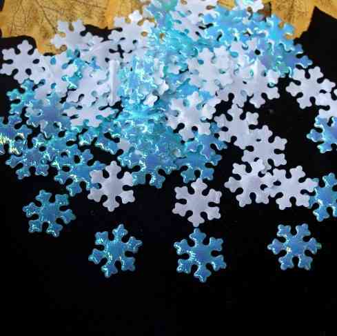 Новый год снежинки 95 штук 25 мм голубой Киев