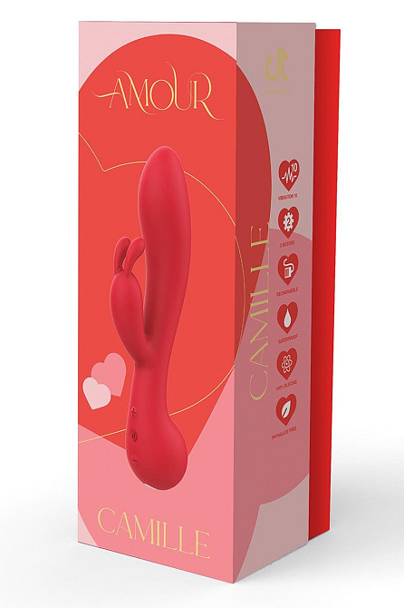 Вибратор кролик Dream Toys Amour Camille, красный Sex Aura Киев - изображение 4