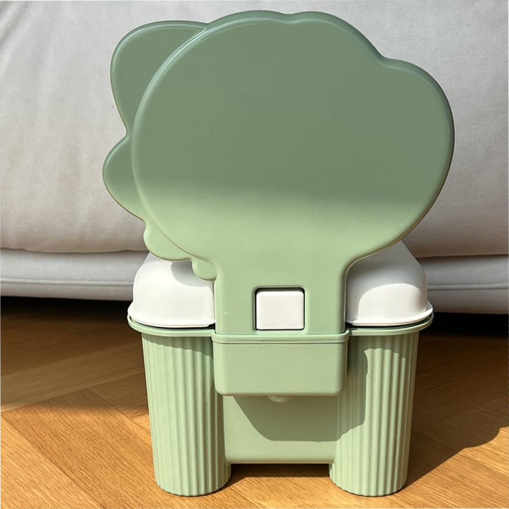 Органайзер для хранения игрушек с крышкой, детский стул-органайзер для игрушек, 34,5×25×18см, зеленый цвет Каменец-Подольский - изображение 5