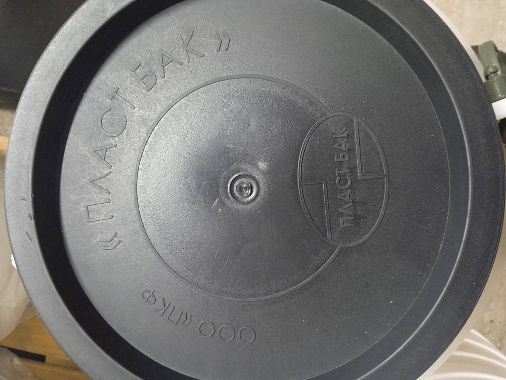 Бочка  техническая 60 л черная низкая бидон 60л широкая горловина емкость для воды Днепр - изображение 3