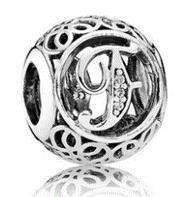 Срібна намистина Пандора  "Літера F" 791850CZ MasterSem Київ - фото 1