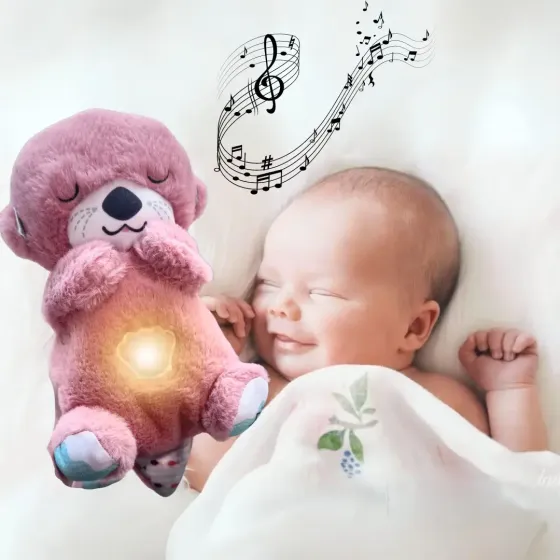 Intex коричневый Дыхающая плюшевая игрушка выдра со светом и звуком Коломия