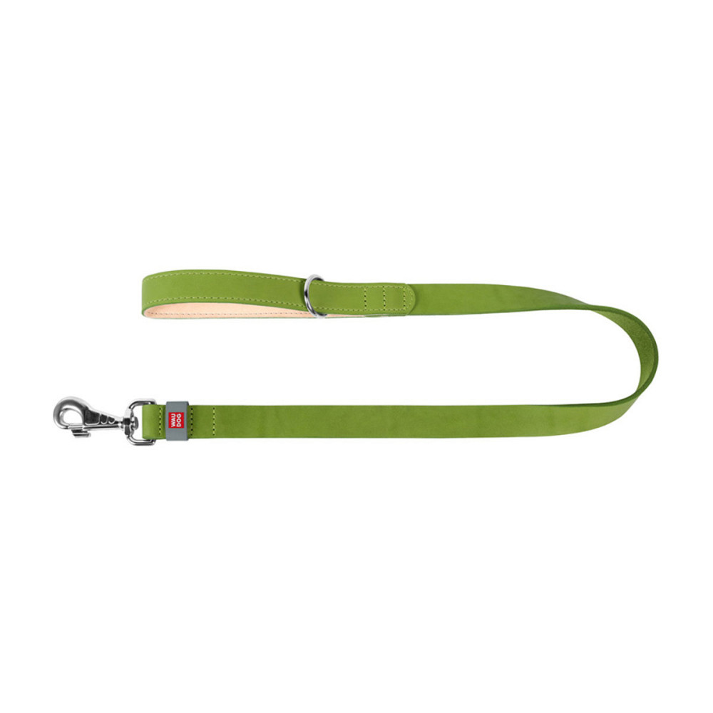 Повідець для собак шкіряний WAUDOG Classic, Ш 14 мм, Дов 122 см салатовий Київ - фото 2