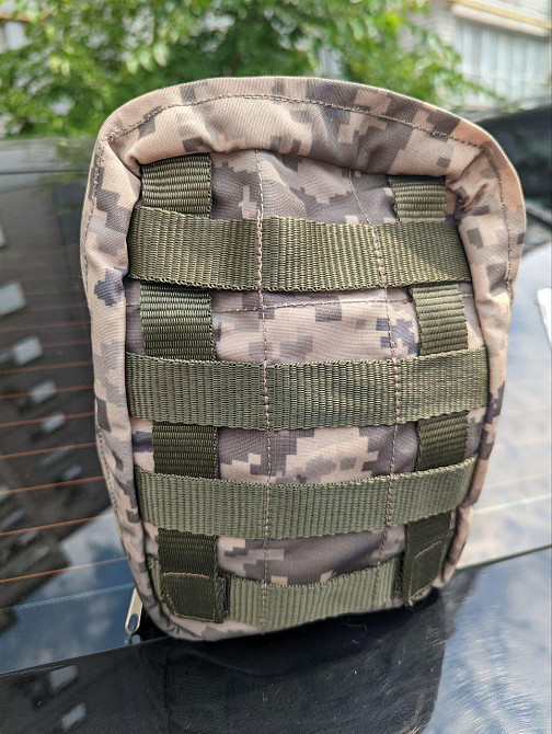 Аптечка тактична піксель, підсумок під аптечку ВСУ військова аптечка сумка для медикаментів Днепр - изображение 10