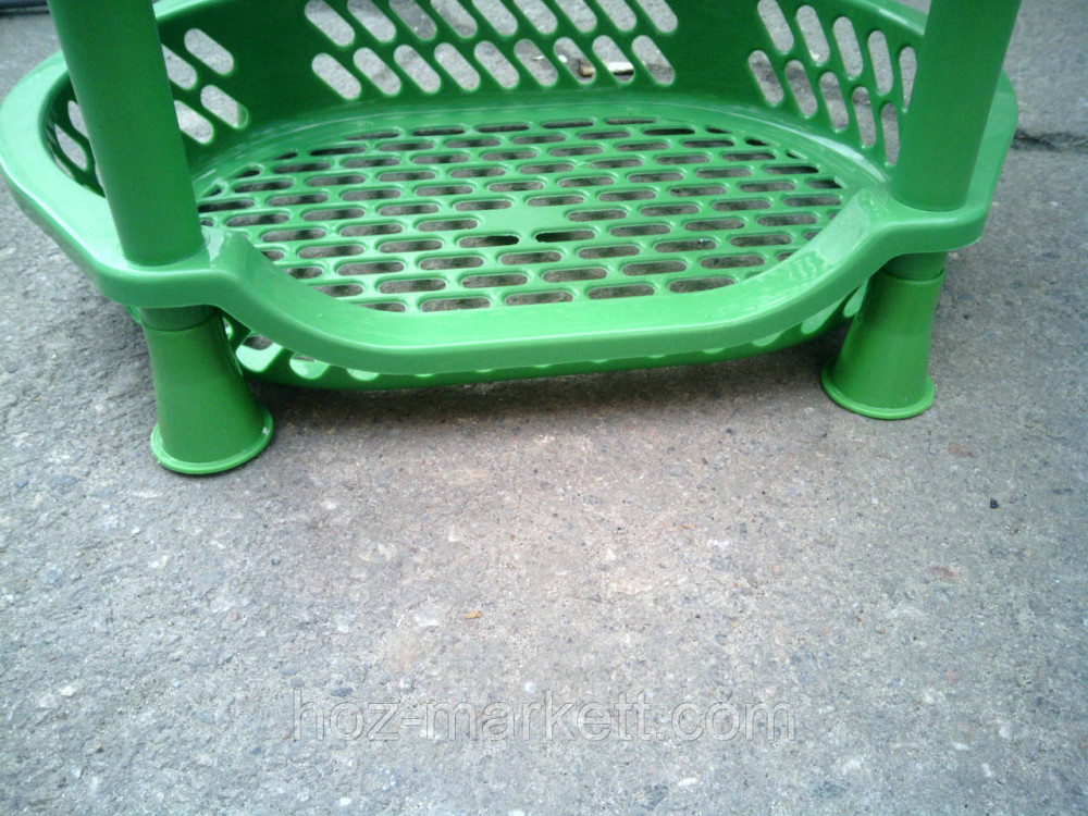 Етажерка пластикова для ванної та кухні (зелена) Харків - фото 3