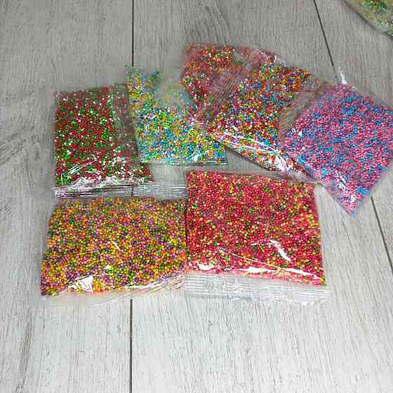 Посипка кондитерська цукрова різнобарвна «Кульки» Наволода мікс, 100 г для декору випічки Харків