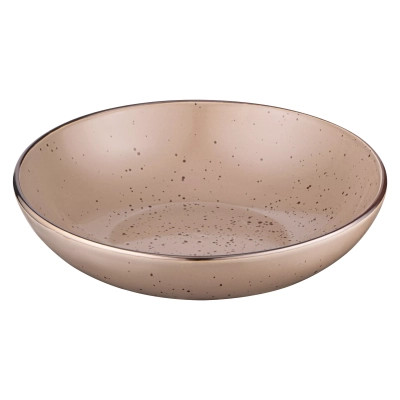 Тарілка Ardesto Emilia, 820мл, 20см, кераміка, коричневий (AR0820EBR) Вінниця - фото 1