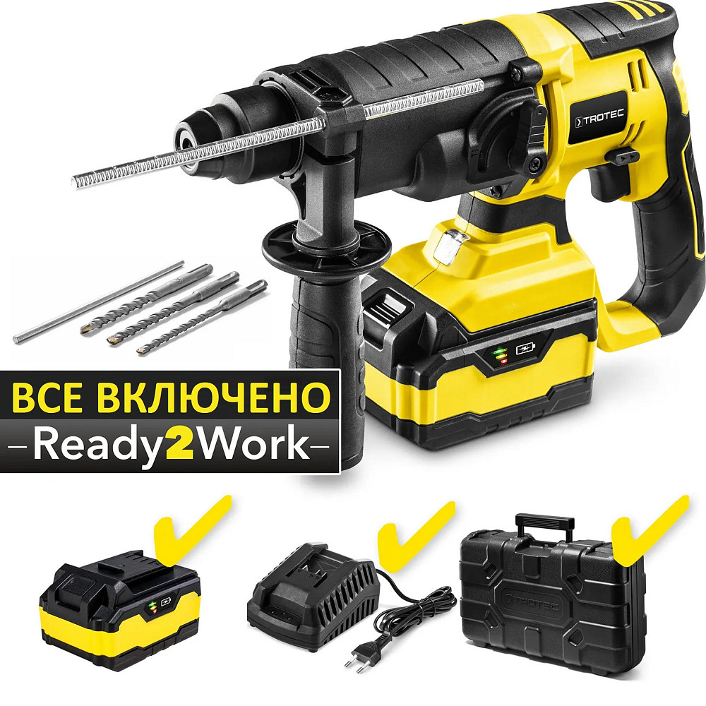 Перфоратор аккумуляторный Trotec PRDS 20-20V + кейс (4415000210) Винница - изображение 1