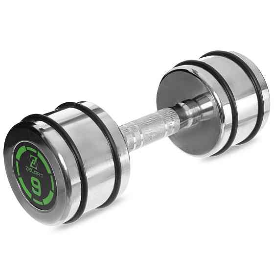 Гантель 9 кг хромована Zelart-2622-9 Київ