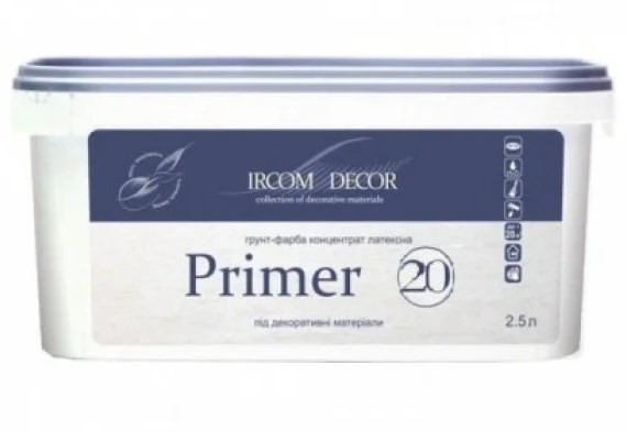 Грунтовка адгезійна для декоративних матеріалів IRCOM DECOR Primer 20 2,5л Киев - изображение 1