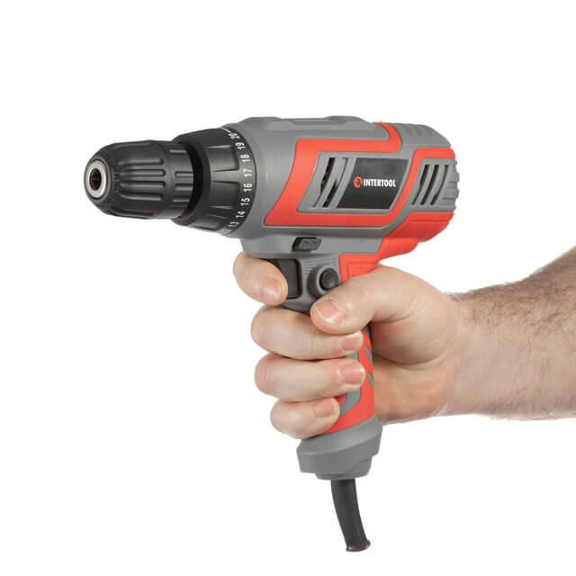 Дриль-шурупокрут електричний INTERTOOL DT‑0103, 0,32 кВт, 0-750 об/хв, 0,8-10 мм, 10 Нм електродриль з плавним запуском Львів - фото 3