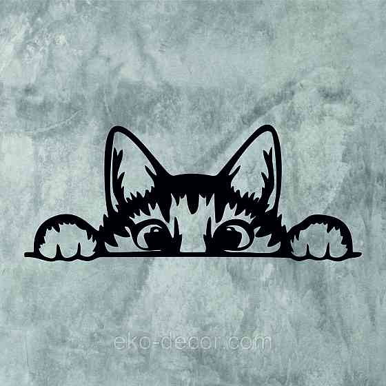 Декоративное настенное 3D Панно «Кот» Декор на стену с объемом (цена за 1 шт) Киев