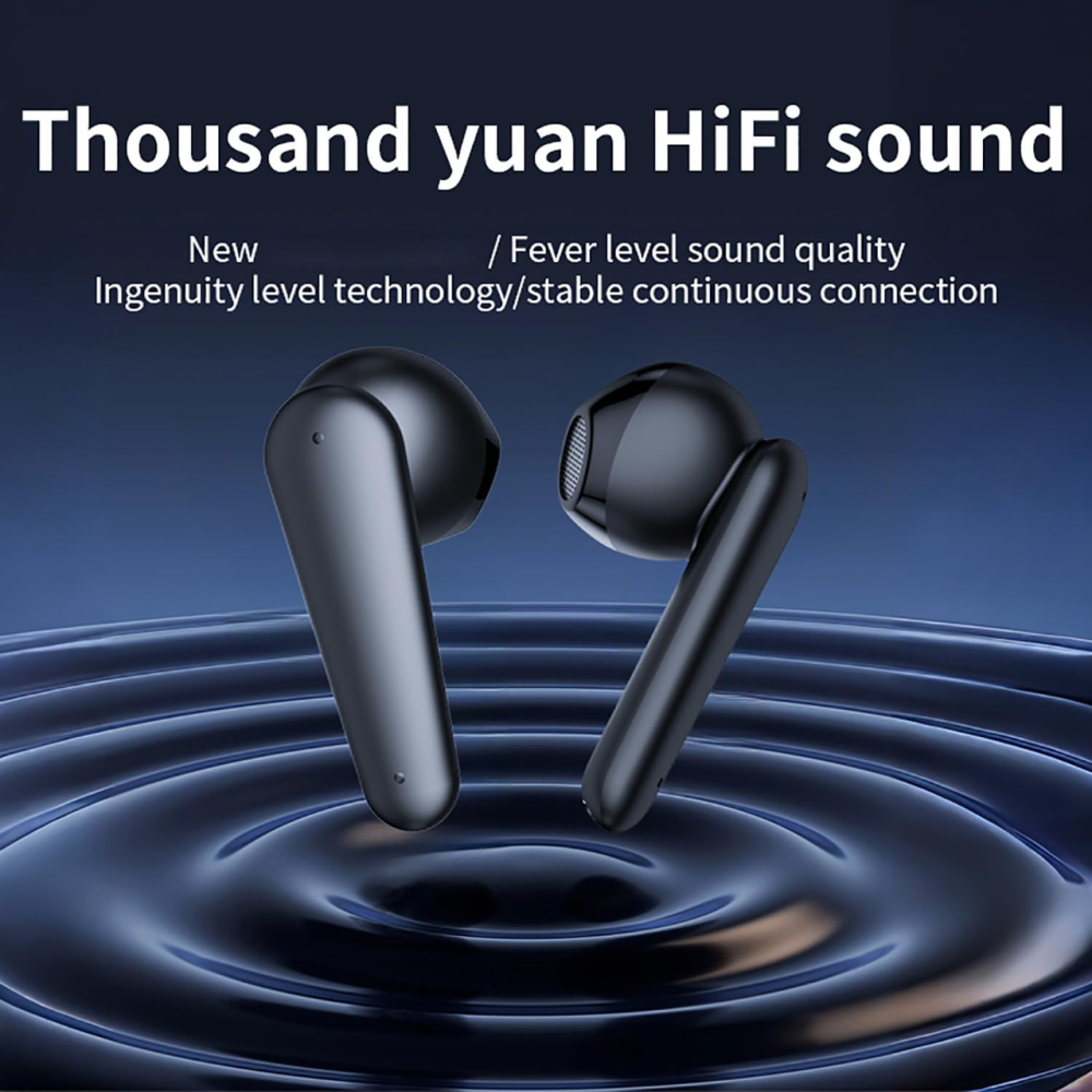 Беспроводные наушники-вкладыши Bluetooth 5.3, Hi-Fi Stereo, до 40 часов работы, LED-дисплей, шумоподавление, IPX7, для iOS и Andro Киев - изображение 6