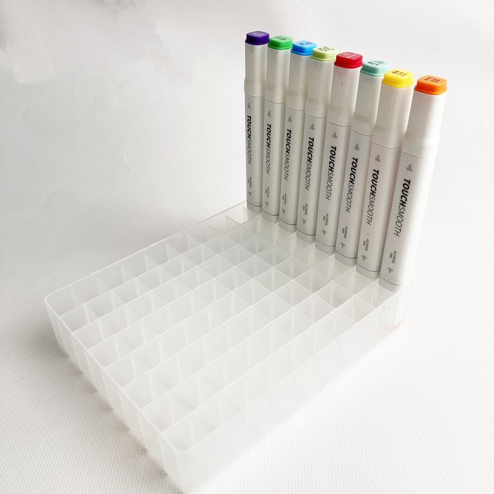 Підставка для маркерів органайзер для канцелярського приладдя 80 осередків Прозора Кам'янець-Подільський - фото 4