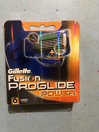 Сменные картриджи Gillette Fusion5 ProGlide Power, 6 шт Львов - изображение 1