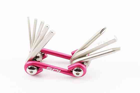 Ключ-набір 8 предметів (шестигранники 2,2.5,3,4,5,6мм, викрутки пряма та фігурна), SBT-51S Київ