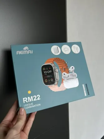 Набор 5 в 1 часы + наушники + беспроводной павербанк + кабель для беспроводной зарядки телефона + зарядное устройство Коломия