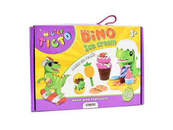 Набор для творчества Мистер тесто Dino Ice Cream на украинском языке 41024 ТМ STRATEG Киев
