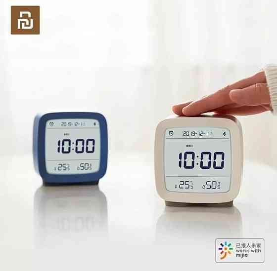 Умный будильник,Термометр Гигрометр Xiaomi Qingping. Киев