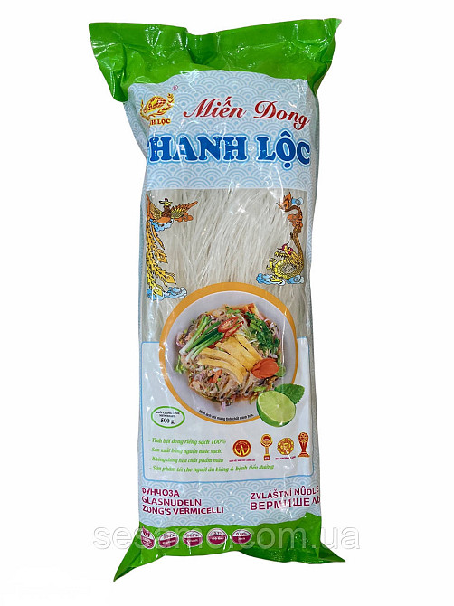 Фунчоза стеклянная вермишель Mien Dong Thanh Loc белая 500г (Вьетнам) Харьков - изображение 1