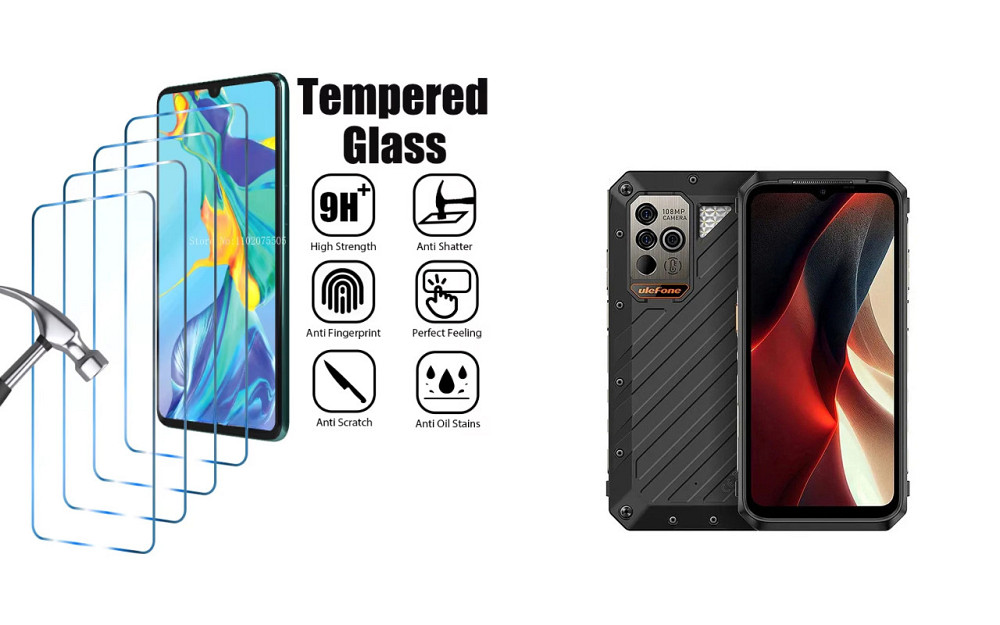 Захисне скло ArmorGlass для Ulefone Power Armor 18, Power Armor 18T – стійке до подряпин та ударів Київ - фото 1