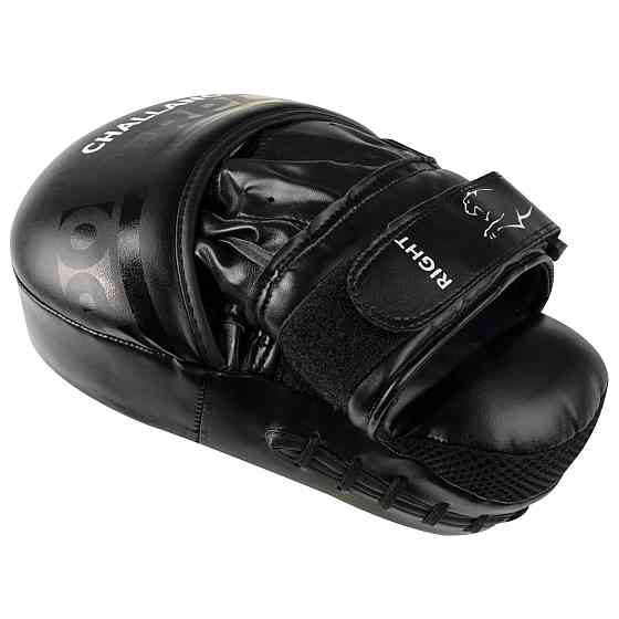 Лапи боксерські PowerPlay 3041 Чорні PU [пара] Кам'янське