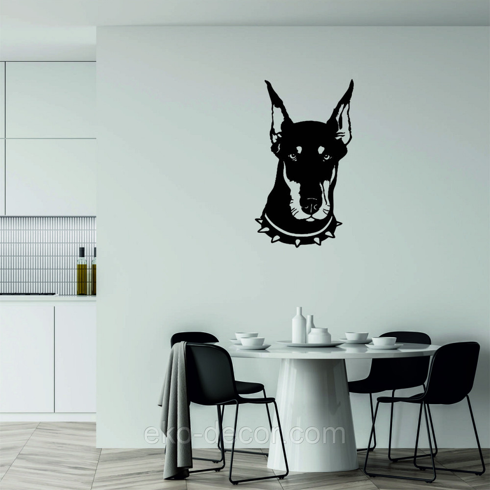 Декоративное настенное Панно «Доберман», Декор на стену Киев - изображение 7