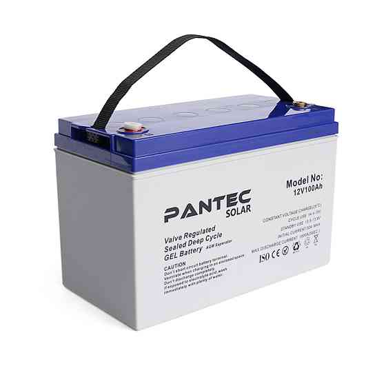 Акумуляторна батарея PANTEC  100-12 GEL 12V 100 Ah (330 x 173 x 218), 30.4 kg Grey Q1/48 Київ