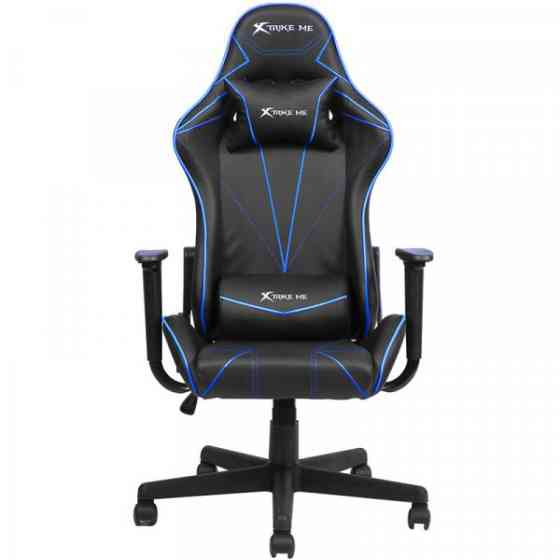КРЕСЛО ИГРОВОЕ XTRIKE ME ADVANCED GAMING CHAIR GC-909, 50ММ, ЧОРНО-СИНЕ (GC-909BU) Киев
