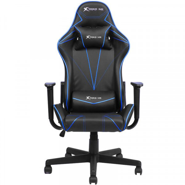 КРЕСЛО ИГРОВОЕ XTRIKE ME ADVANCED GAMING CHAIR GC-909, 50ММ, ЧОРНО-СИНЕ (GC-909BU) Киев - изображение 1