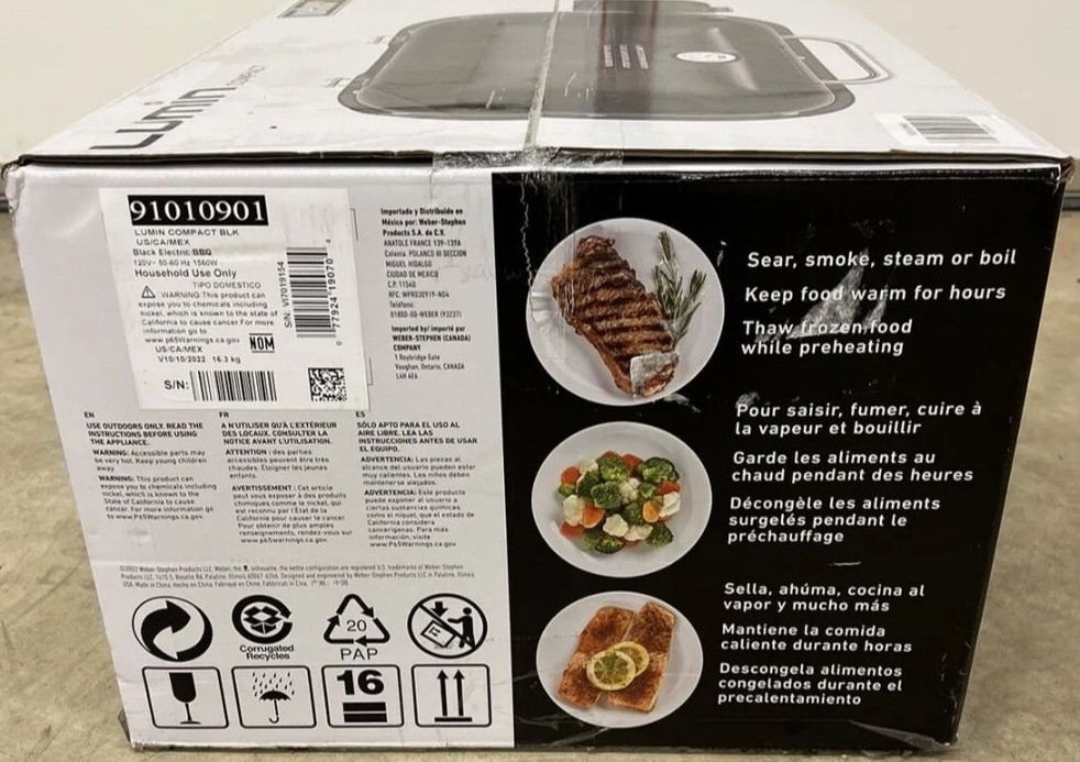 Електричний Гриль: Weber Lumin Compact ( 91010979) Київ - фото 1